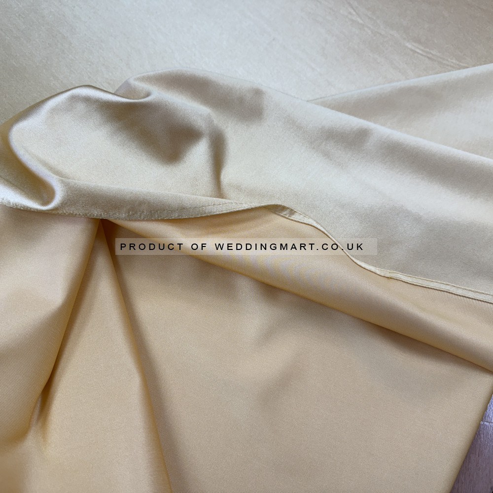 120 inch Heavy Duty Round Satin Table Cloth - Gold – Wholesale Satin Tablecloths for Wedding Decorators | WeddingMart